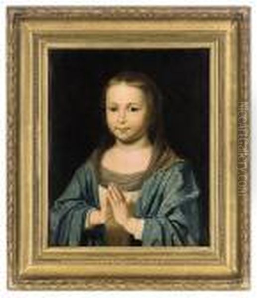 Young Girl At Prayer Oil Painting by Philippe de Champaigne