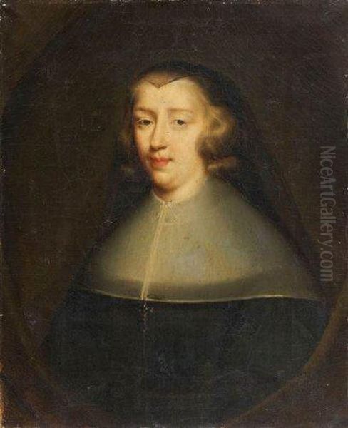 Portrait D'anne D'autriche Oil Painting by Philippe de Champaigne