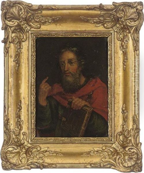 Saint Paul With A Bible And Crucifix Oil Painting by Philippe de Champaigne