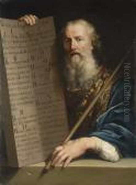 Moses Bearing The Tablets Of The Law Oil Painting by Philippe de Champaigne