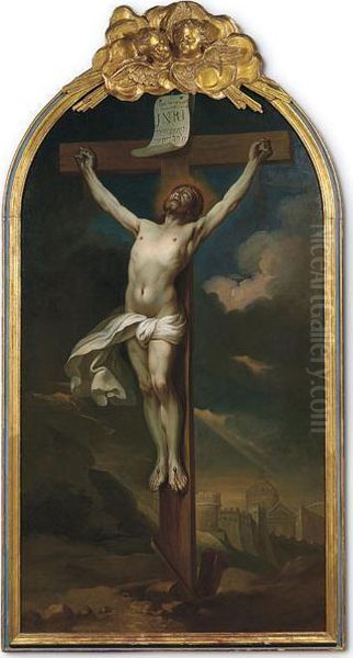 Cristo Crocifisso Oil Painting by Philippe de Champaigne