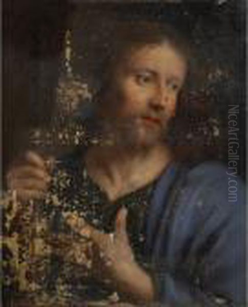 Tete De Saint Jacques Le Majeur 
[studio Of Philippe De Champaigne ; Head Of Saint James The Elder ; Oil 
On Canvas ; Unframed] Oil Painting by Philippe de Champaigne