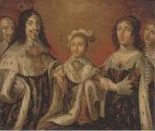 Group Portrait Oil Painting by Philippe de Champaigne