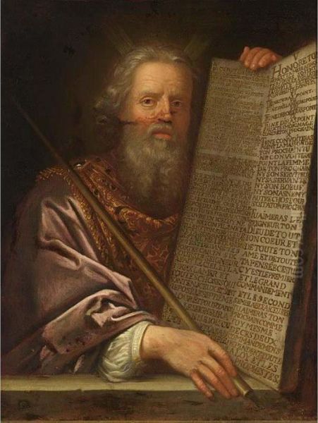 Moses Presenting The Tablets Of The Law Oil Painting by Philippe de Champaigne