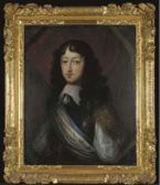 Portrait De Philippe De France, Duc D'orleans, Frere De Louisxiv Oil Painting by Philippe de Champaigne