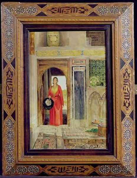 Entrance to the Harem Oil Painting by John Frederick Lewis