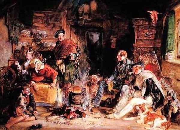 Highland Hospitality 1832 Oil Painting by John Frederick Lewis