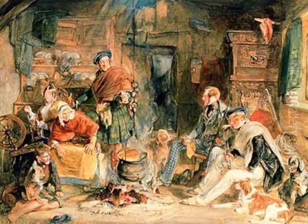 Highland Hospitality 2 Oil Painting by John Frederick Lewis