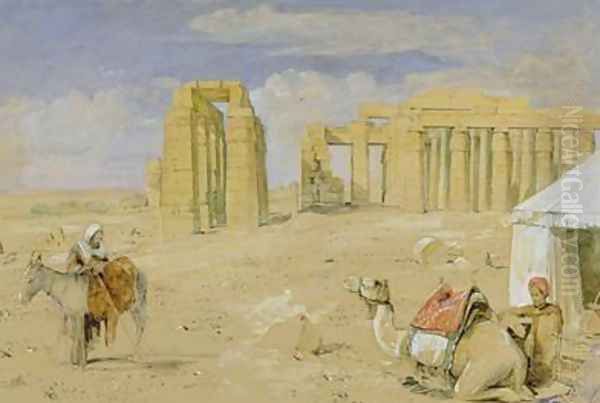 The Ramesseum at Thebes Oil Painting by John Frederick Lewis