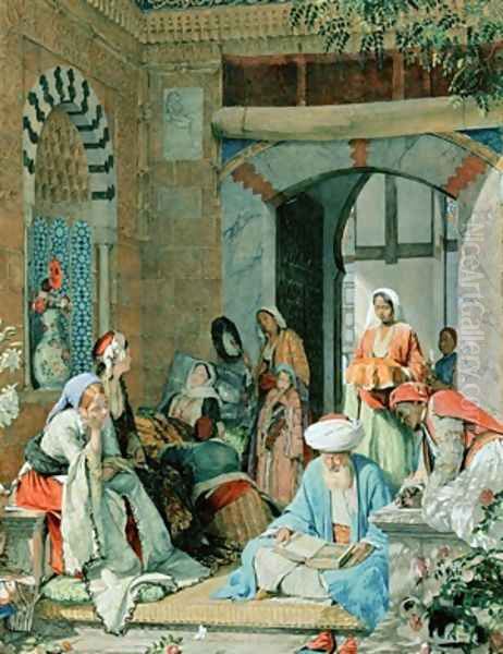 The Prayer of the Faithful shall cure the sick Oil Painting by John Frederick Lewis