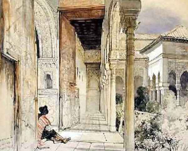 Entrance to the Hall of Abencerrajes Oil Painting by John Frederick Lewis