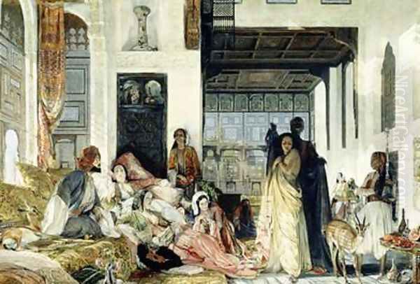 The Harem 4 Oil Painting by John Frederick Lewis