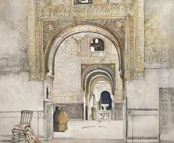 The Hall of the Two Sisters Oil Painting by John Frederick Lewis