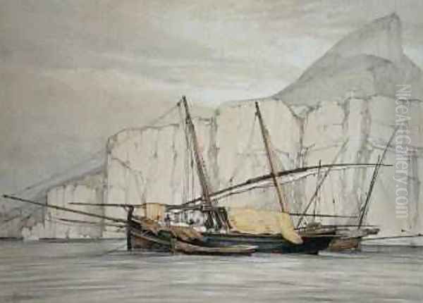 Gibraltar Oil Painting by John Frederick Lewis