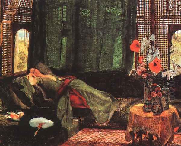 The Siesta Oil Painting by John Frederick Lewis