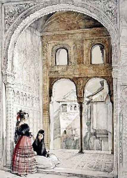 Window in the Hall of Ambassadors Oil Painting by John Frederick Lewis