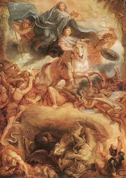 Apotheose of Louis XIV 1677 Oil Painting by Charles Le Brun