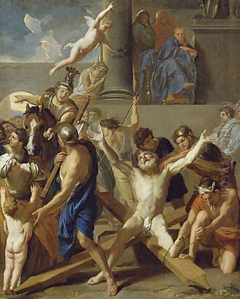 The Martyrdom of St. Andrew Oil Painting by Charles Le Brun