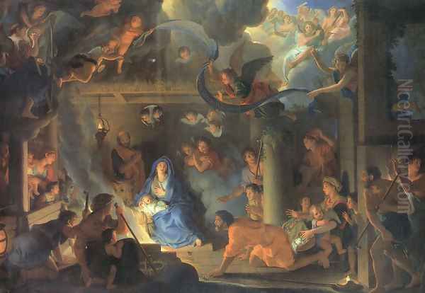 Adoration of the Shepherds 1689 Oil Painting by Charles Le Brun