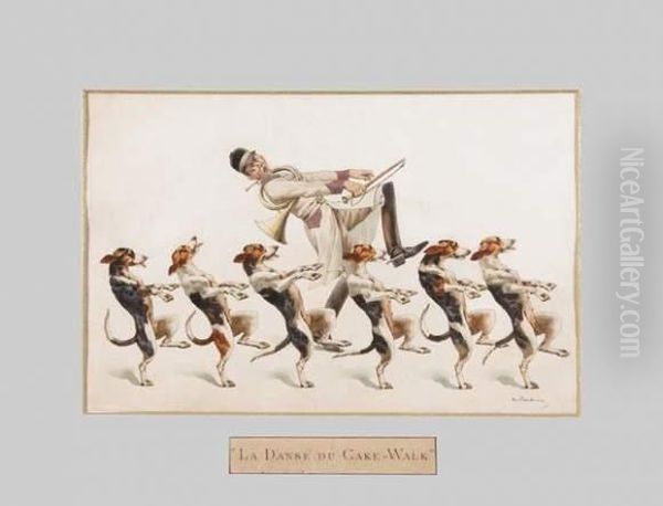 La Danse Du
Cake-walk Oil Painting by Charles Fernand de Condamy