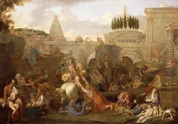 The Massacre of the Innocents Oil Painting by Charles Le Brun