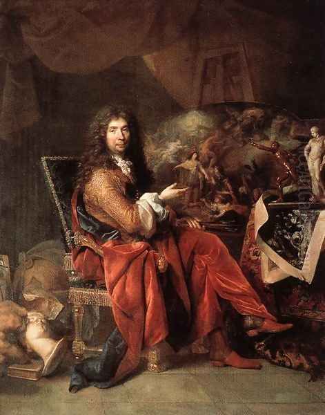 Self-portrait 2 Oil Painting by Charles Le Brun