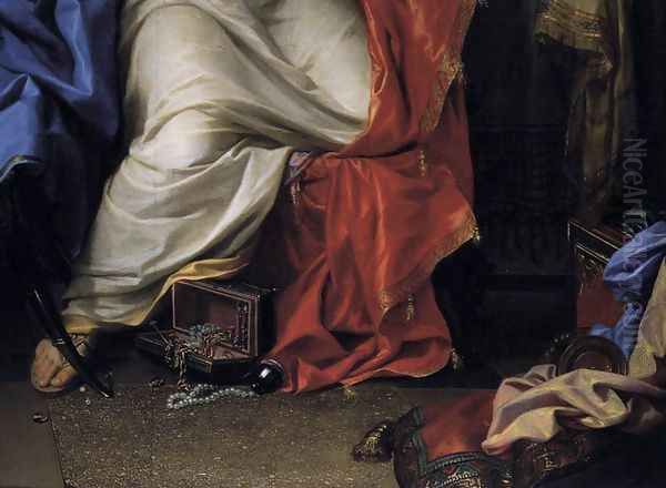 The Repentant Magdalen (detail) Oil Painting by Charles Le Brun