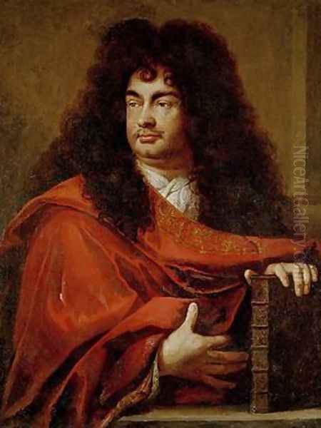 Portrait of Montfleury 1600-67 Oil Painting by Charles Le Brun