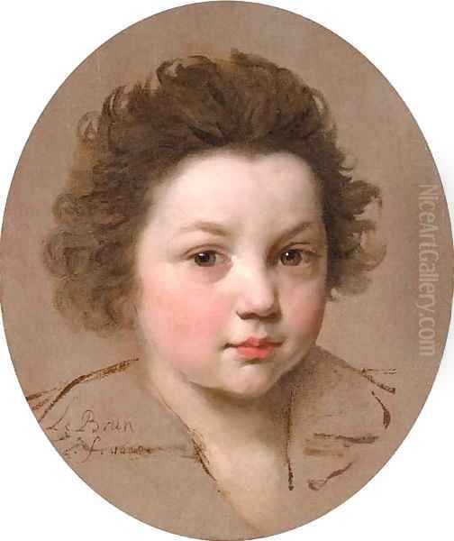 Head of a boy Oil Painting by Charles Le Brun