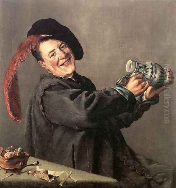 Jolly Toper 1629 Oil Painting by Judith Leyster