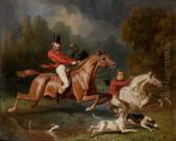 La Chasse A Courre Oil Painting by Alfred De Dreux