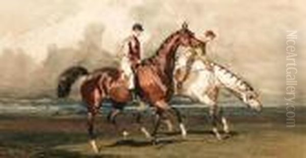 The Morning Gallop Oil Painting by Alfred De Dreux