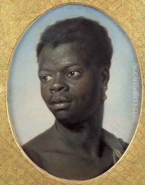 Portrait of a Young Negro, c.1751 Oil Painting by Maurice Quentin de La Tour