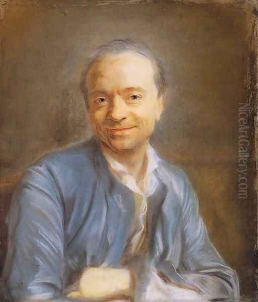 Self-Portrait Oil Painting by Maurice Quentin de La Tour