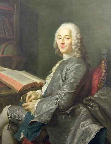 Portrait of Duval de lEpinoy, 1745 Oil Painting by Maurice Quentin de La Tour