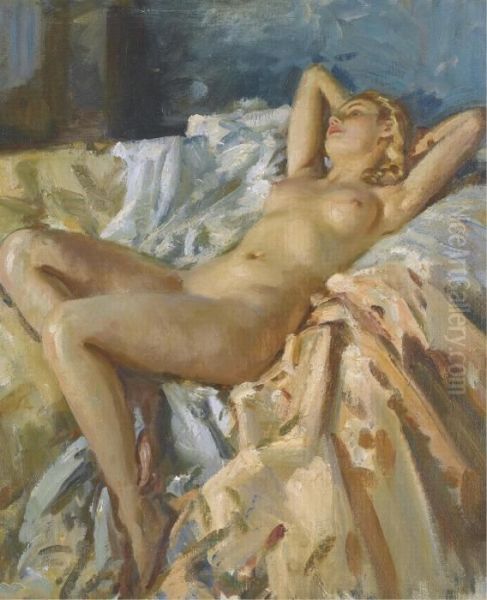 Barbara Oil Painting by Wilfred Gabriel De Glehn