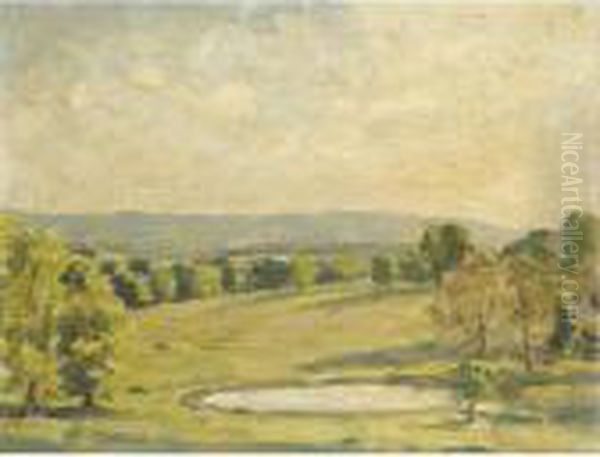 The South Downs Oil Painting by Wilfred Gabriel De Glehn