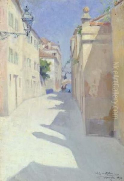 Une Ruelle A Venise Oil Painting by Wilfred Gabriel De Glehn