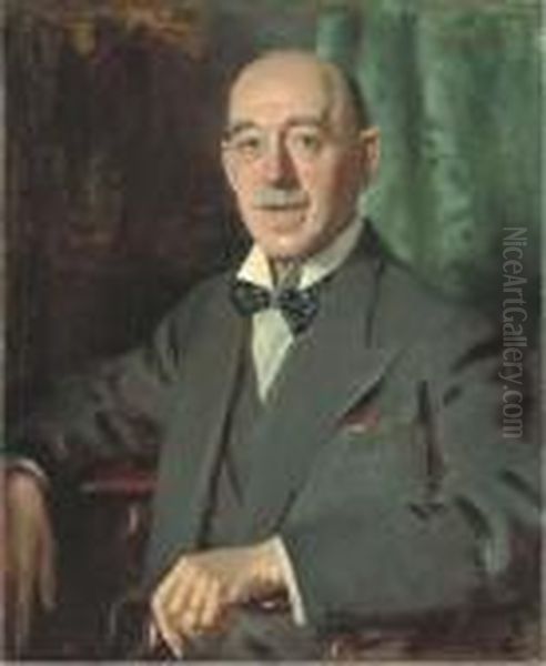 Portrait Of A Gentleman Oil Painting by Wilfred Gabriel De Glehn