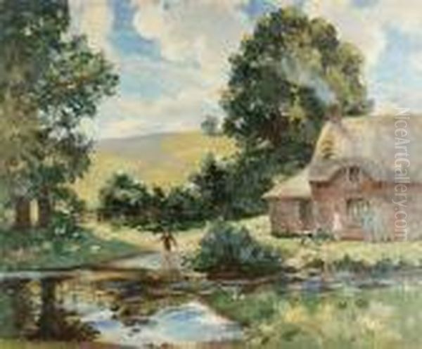 The Ford - Stratford Tony Oil Painting by Wilfred Gabriel De Glehn