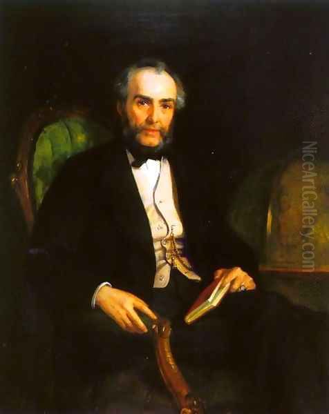 Portrait of Peter Douglas Esquire Oil Painting by Edwin Longsden Long