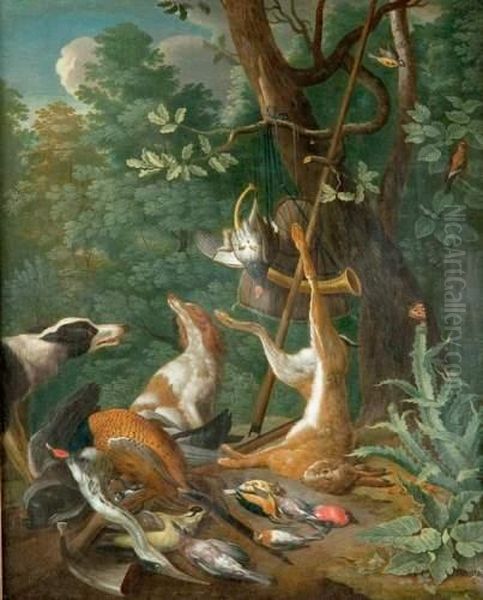 Chasse Oil Painting by Adriaen de Gryef