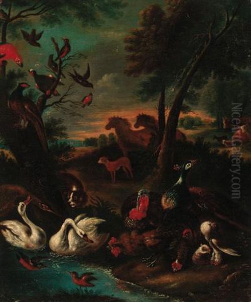 The Garden Of Eden Oil Painting by Adriaen de Gryef