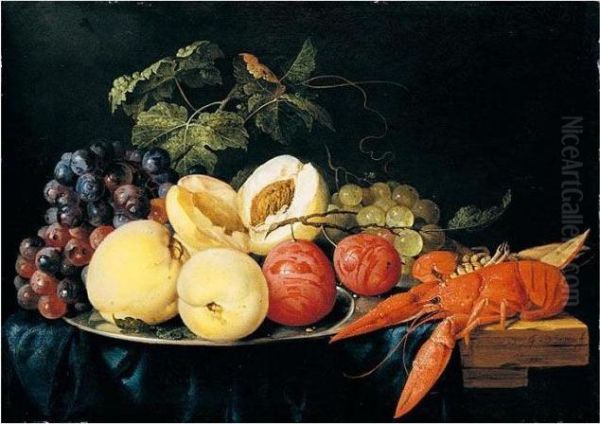 Signed And Dated Lower Right: Oil Painting by Jan Davidsz De Heem