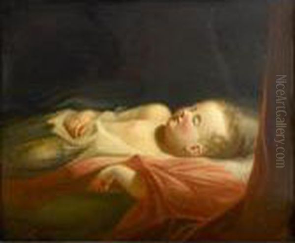 Baby Dreams Oil Painting by Bernard Johann De Hoog