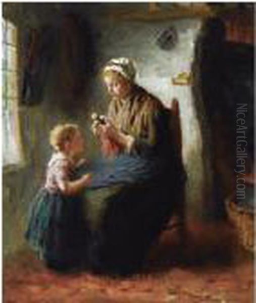 The Doll Oil Painting by Bernard Johann De Hoog