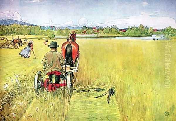 Summer, painting Oil Painting by Carl Larsson