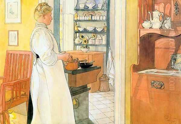 Anna-Arnbom Oil Painting by Carl Larsson