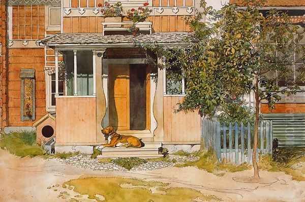 The Veranda Oil Painting by Carl Larsson