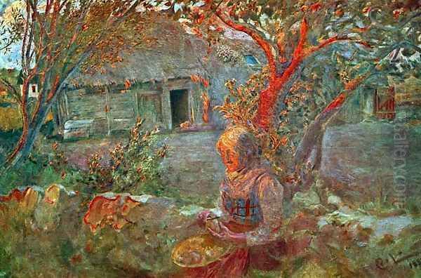 The Last Sunrays Oil Painting by Carl Larsson